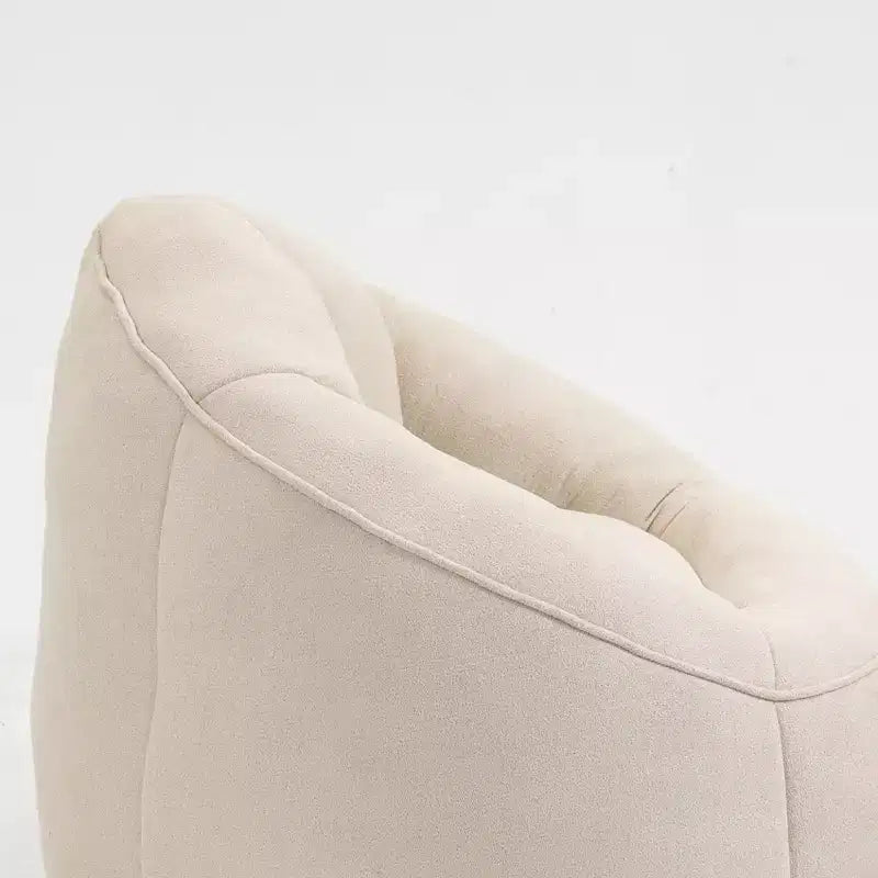 Canapé Poire en Mousse Haute Pression Fauteuil Poire Adulte avec Rembourrage en Mousse Compressée et Repose-Pieds