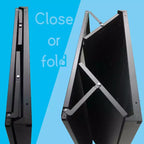 MAYEERTY Armoire de rangement pliable en métal noir avec serrure, étagère réglable pour la maison, le bureau, l'école, le garage