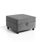 Module central de canapé sectionnel modulable avec espace de rangement, dossier réglable sur 11 angles, gris 79 P x 66 L x 84 H cm