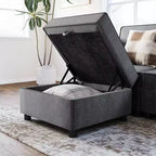 Module central de canapé sectionnel modulable avec espace de rangement, dossier réglable sur 11 angles, gris 79 P x 66 L x 84 H cm