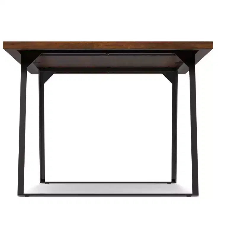 Table à manger rectangulaire industrielle moderne Mitchell 66 x 40 pouces