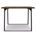 Table à manger rectangulaire industrielle moderne Mitchell 66 x 40 pouces