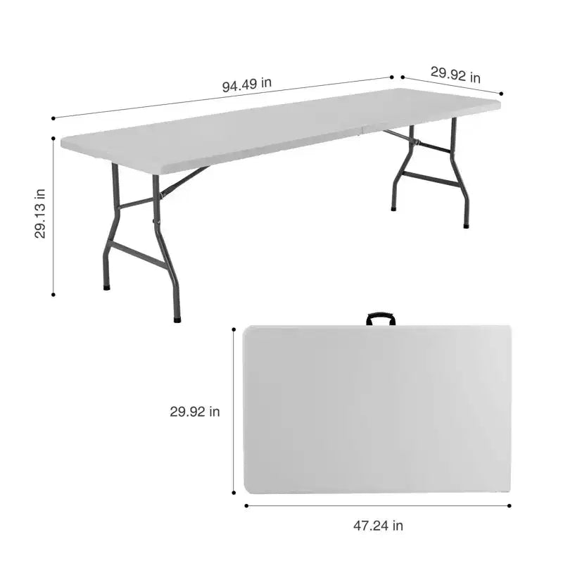 MAYEERTY Table Pliante Portable, Robuste avec Poignée de Transport pour le Camping, les Pique-niques et les Fêtes