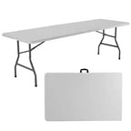MAYEERTY Table Pliante Portable, Robuste avec Poignée de Transport pour le Camping, les Pique-niques et les Fêtes