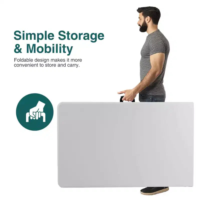 MAYEERTY Table Pliante Portable, Robuste avec Poignée de Transport pour le Camping, les Pique-niques et les Fêtes