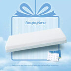 Matelas pour berceau BaybyNest Mini 38x24x4, Housse lavable en Lyocell respirant et Mousse à mémoire de forme Gel Confort, Convient aux berceaux mini et portables