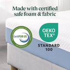 Matelas Zinus 12 pouces en mousse à mémoire de forme Queen Cooling Essential, sans fibre de verre, fermeté moyenne, couches rafraîchissantes respirantes, matériaux certifiés sûrs