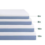 Matelas Zinus 12 pouces en mousse à mémoire de forme Queen Cooling Essential, sans fibre de verre, fermeté moyenne, couches rafraîchissantes respirantes, matériaux certifiés sûrs