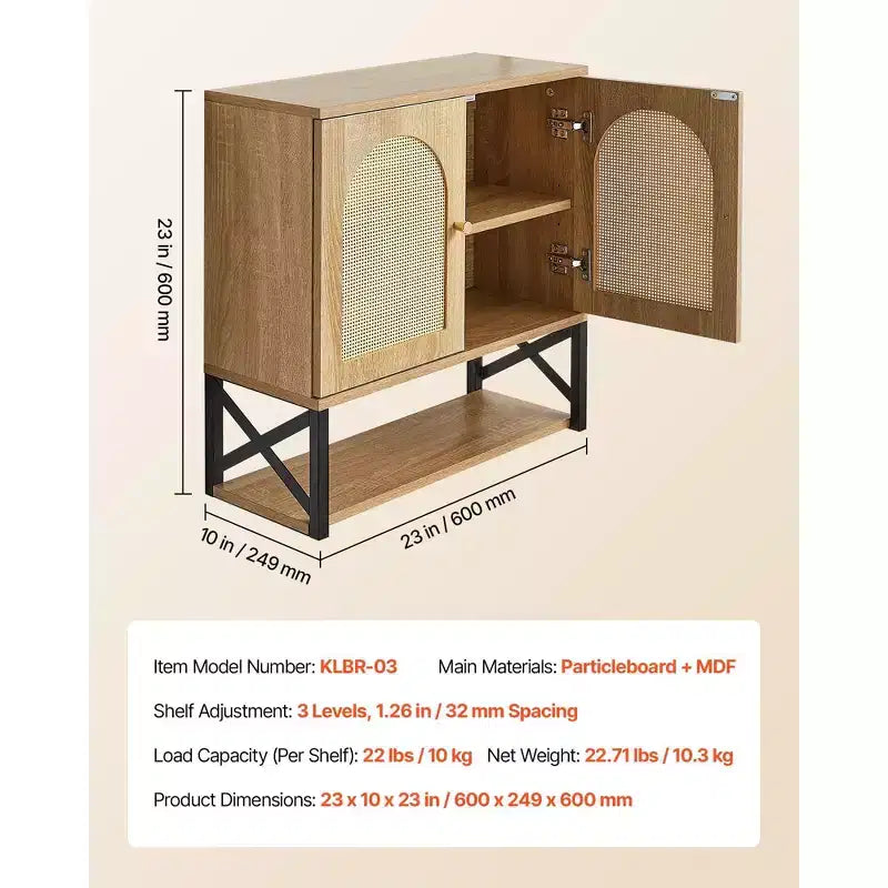 Meuble de rangement mural de salle de bain avec 2 portes, étagère réglable et compartiment ouvert, blanc