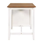 Ensemble de salle à manger 5 pièces à hauteur de comptoir pour 4 personnes, ensemble table de bar et 4 chaises en bois de style rustique pour salle à manger