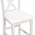 Ensemble de salle à manger 5 pièces à hauteur de comptoir pour 4 personnes, ensemble table de bar et 4 chaises en bois de style rustique pour salle à manger