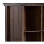 Table console de rangement de canapé de 57 po de large à 8 cubes en bois massif de Normandie de style transitionnel
