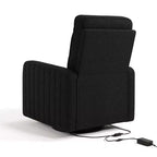 Fauteuil inclinable motorisé Storkcraft Kyoto Deluxe pour chambre d'enfant avec fonction pivotante, mécanisme de glisse et deux ports de chargement USB