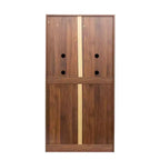 Armoire de cuisine garde-manger de 160 cm avec portes et étagères, Meuble de rangement autoportant pour salle à manger, Bahut buffet