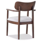 Christopher Knight Home Ylena Chaises de salle à manger rembourrées en bois d'hévéa de style ferme avec dossier incurvé (Lot de 4)