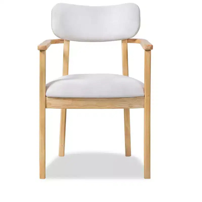 Christopher Knight Home Ylena Chaises de salle à manger rembourrées en bois d'hévéa de style ferme avec dossier incurvé (Lot de 4)