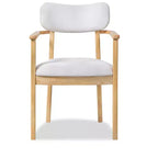 Christopher Knight Home Ylena Chaises de salle à manger rembourrées en bois d'hévéa de style ferme avec dossier incurvé (Lot de 4)