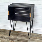 Table d'appoint caisse en bois rustique Lakeside Collection -