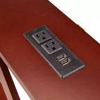 La console étroite Lakeside Collection avec prise intégrée 33H -
