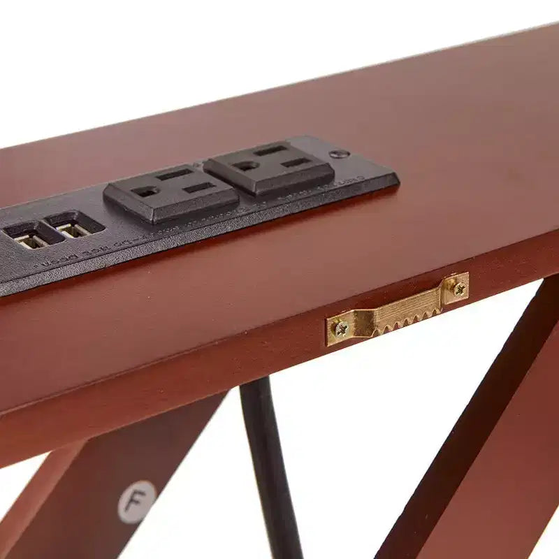 La console étroite Lakeside Collection avec prise intégrée 33H -