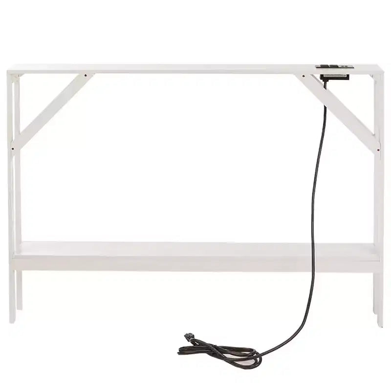 La console étroite Lakeside Collection avec prise intégrée 33H -