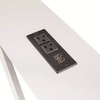 La console étroite Lakeside Collection avec prise intégrée 33H -