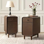 Table de chevet Georg Mid-century Modern 66 cm de haut, 1 tiroir, lot de 2 |ARTFUL LIVING DESIGNS