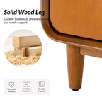 Table de chevet Georg Mid-century Modern 66 cm de haut, 1 tiroir, lot de 2 |ARTFUL LIVING DESIGNS