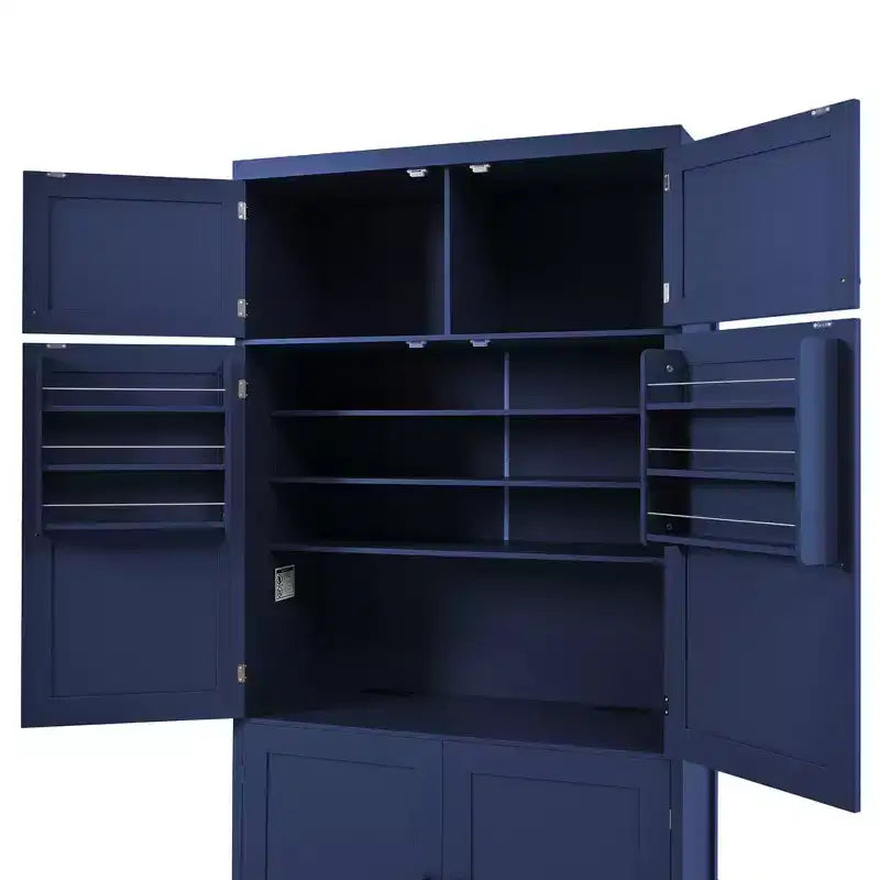 Whisen 80.1'' Meuble de rangement autoportant pour cuisine, buffets, grand placard de rangement