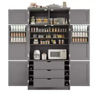 Whisen 80.1'' Meuble de rangement autoportant pour cuisine, buffets, grand placard de rangement