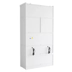 Whisen 80.1'' Meuble de rangement autoportant pour cuisine, buffets, grand placard de rangement