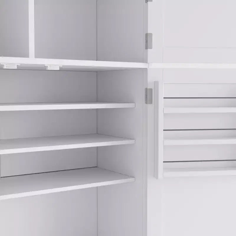 Whisen 80.1'' Meuble de rangement autoportant pour cuisine, buffets, grand placard de rangement
