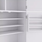 Whisen 80.1'' Meuble de rangement autoportant pour cuisine, buffets, grand placard de rangement