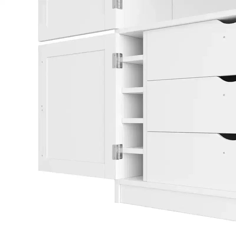 Whisen 80.1'' Meuble de rangement autoportant pour cuisine, buffets, grand placard de rangement