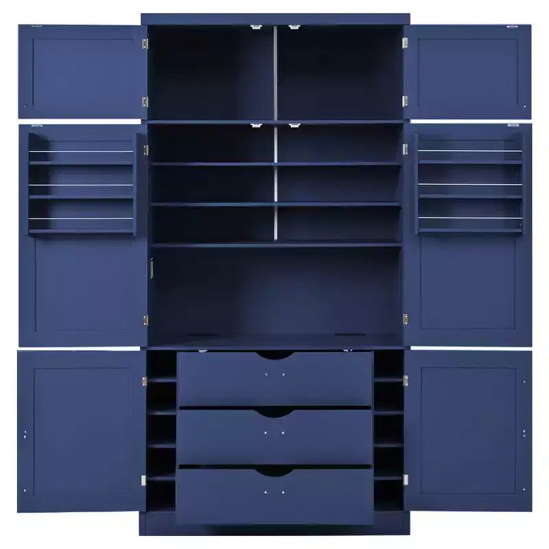 Whisen 80.1'' Meuble de rangement autoportant pour cuisine, buffets, grand placard de rangement