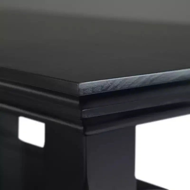 Table d'appoint étroite de style transitionnel en bois massif, largeur 14 pouces, modèle Normandy
