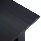 Table d'appoint étroite de style transitionnel en bois massif, largeur 14 pouces, modèle Normandy