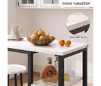Ensemble de table à manger hauteur comptoir avec 3 étagères de rangement, 3 pièces, 120 cm (L) x 41 cm (l) x 102 cm (H), Cuisine, Salle à manger