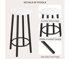 Ensemble de table à manger hauteur comptoir avec 3 étagères de rangement, 3 pièces, 120 cm (L) x 41 cm (l) x 102 cm (H), Cuisine, Salle à manger