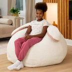 Raven-Symon Home HopSeat fauteuil poire ovale lapin avec oreilles