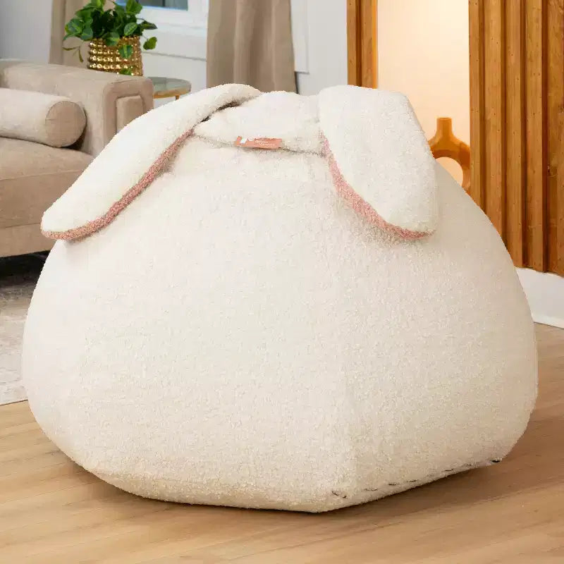Raven-Symon Home HopSeat fauteuil poire ovale lapin avec oreilles