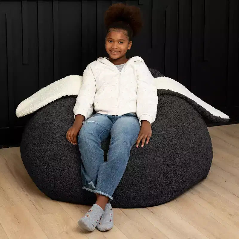 Raven-Symon Home HopSeat fauteuil poire ovale lapin avec oreilles