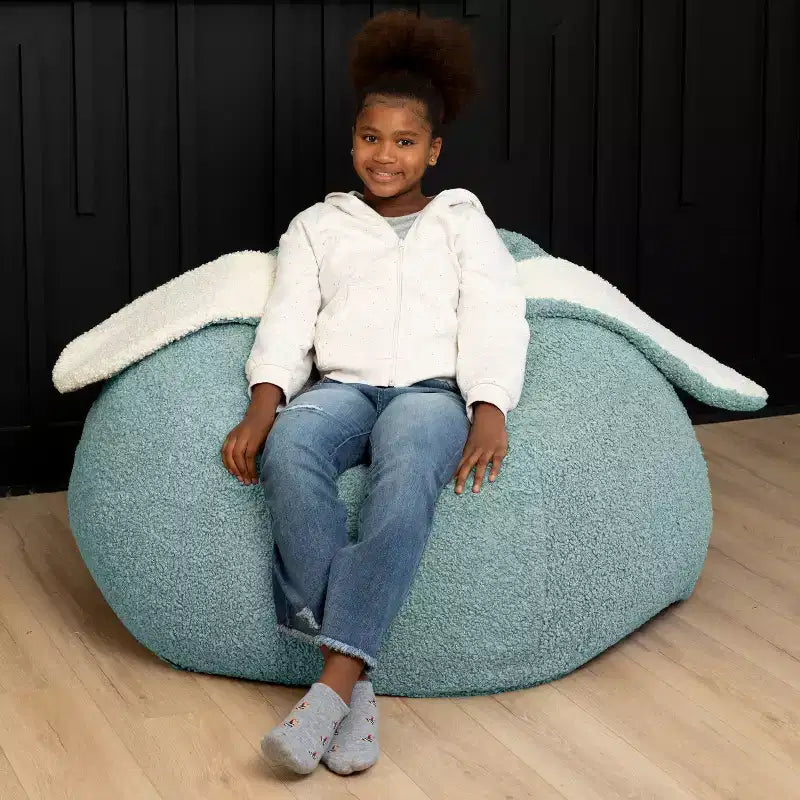 Raven-Symon Home HopSeat fauteuil poire ovale lapin avec oreilles