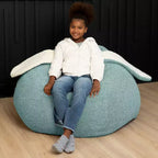 Raven-Symon Home HopSeat fauteuil poire ovale lapin avec oreilles