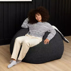 Raven-Symon Home HopSeat fauteuil poire ovale lapin avec oreilles