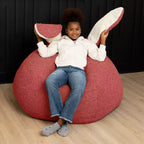 Raven-Symon Home HopSeat fauteuil poire ovale lapin avec oreilles