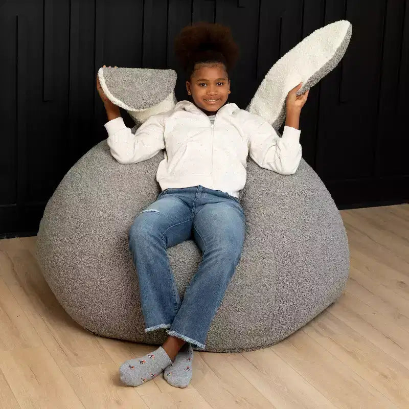 Raven-Symon Home HopSeat fauteuil poire ovale lapin avec oreilles
