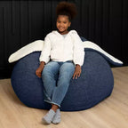 Raven-Symon Home HopSeat fauteuil poire ovale lapin avec oreilles