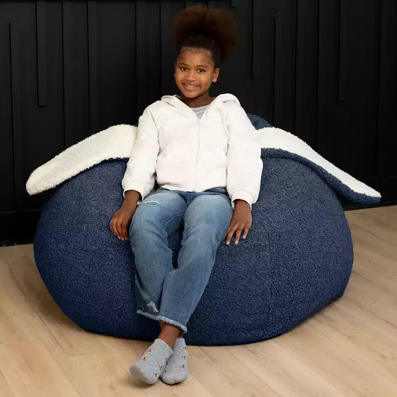 Raven-Symon Home HopSeat fauteuil poire ovale lapin avec oreilles