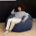 Raven-Symon Home HopSeat fauteuil poire ovale lapin avec oreilles